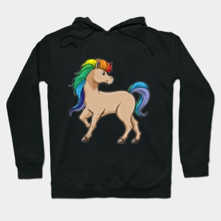 Horse with Rainbow Colors Hoodie